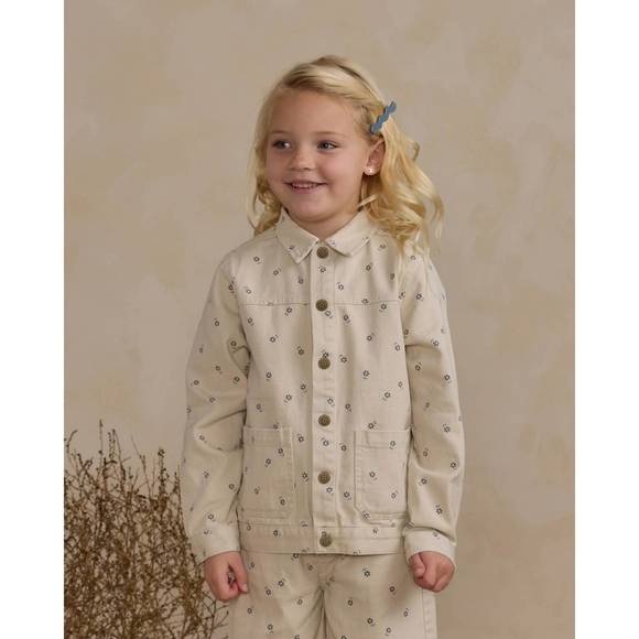 NEW RYLEE + CRU denim chore jacket in beige